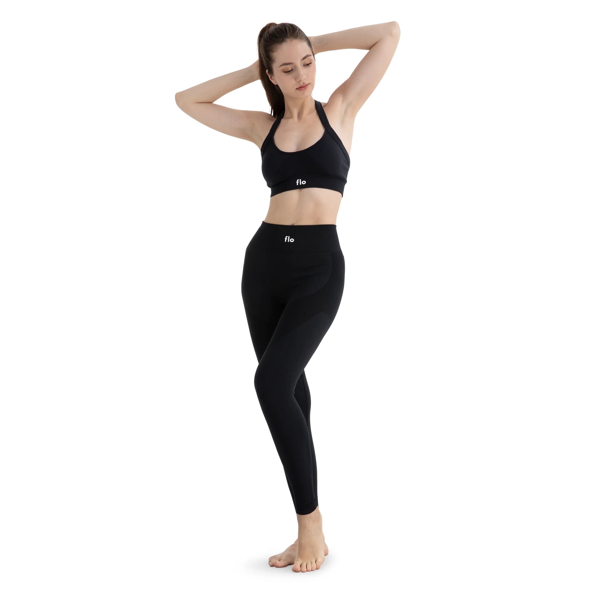 Calças Legging de Cintura Alta Flo