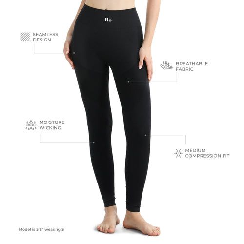 Calças Legging de Cintura Alta Flo