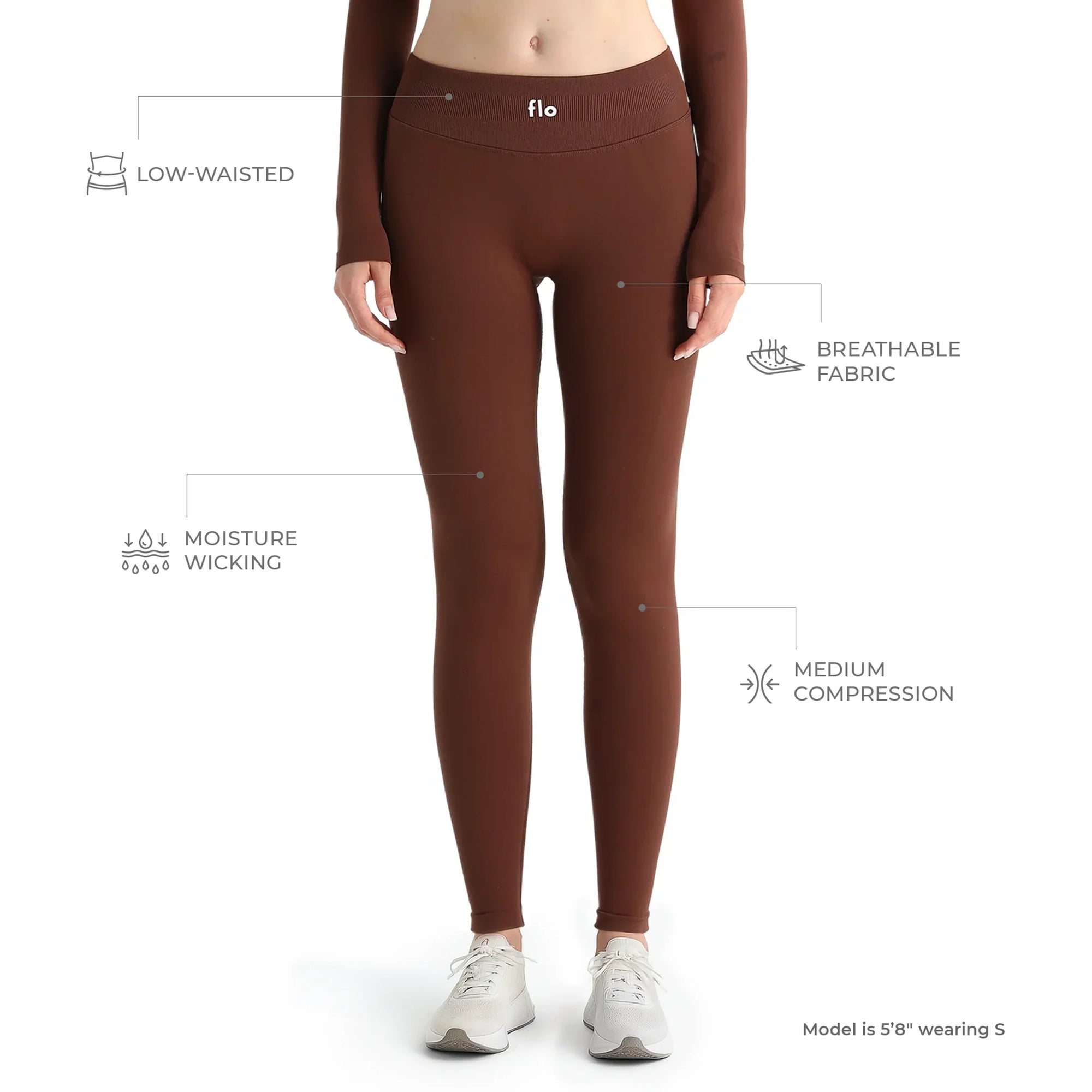Calça Legging Core Sem Costura Flo