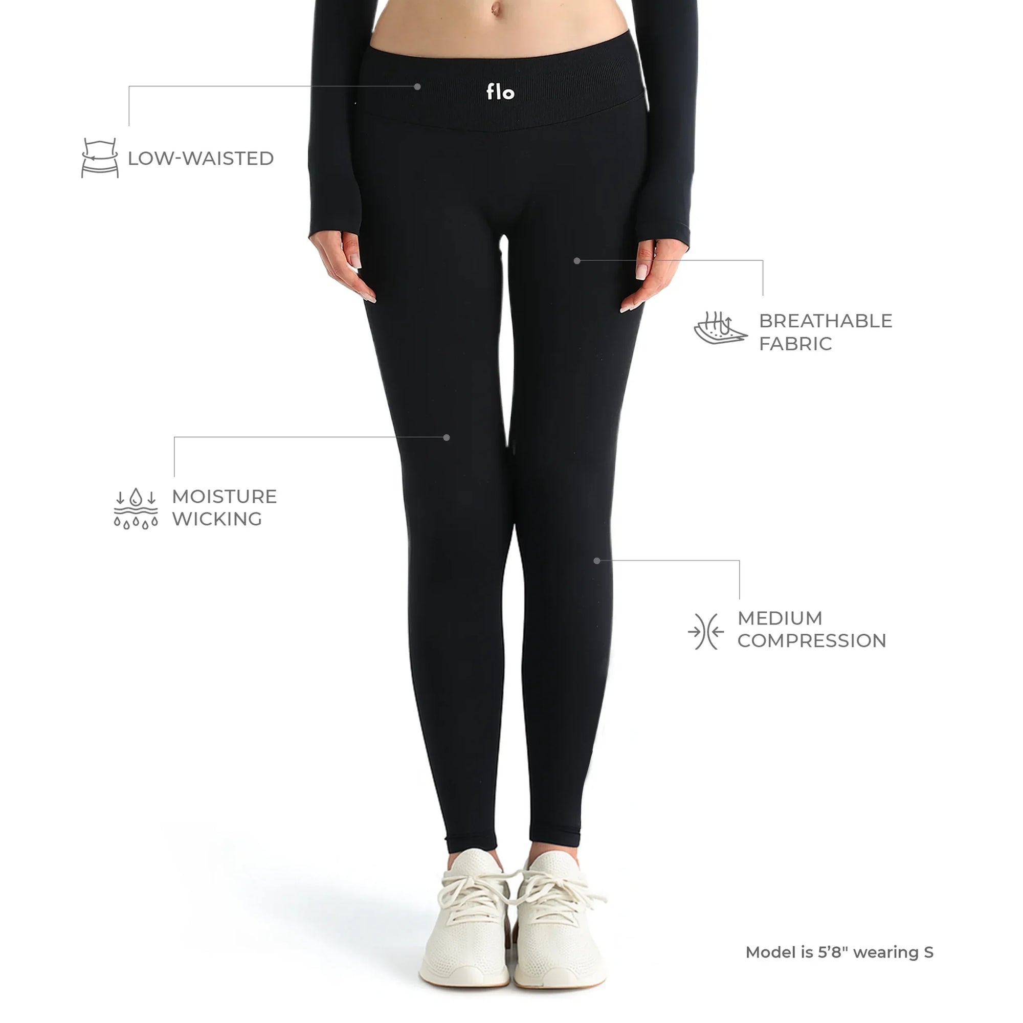 Calça Legging Core Sem Costura Flo