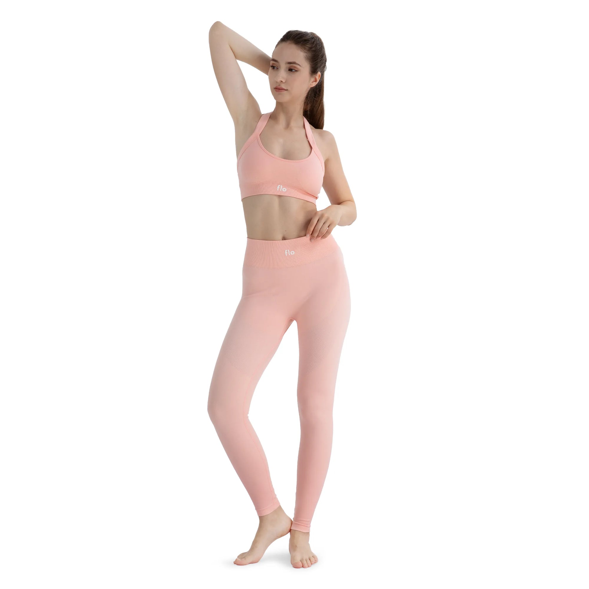 Calças Legging de Cintura Alta Flo