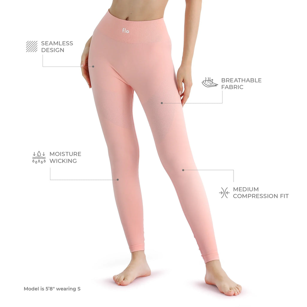 Calças Legging de Cintura Alta Flo